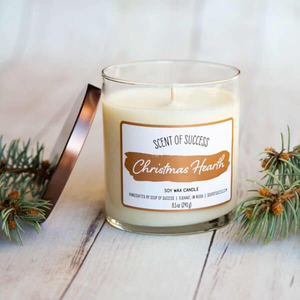 Open Soup of Success Christmas Hearth Soy Candle